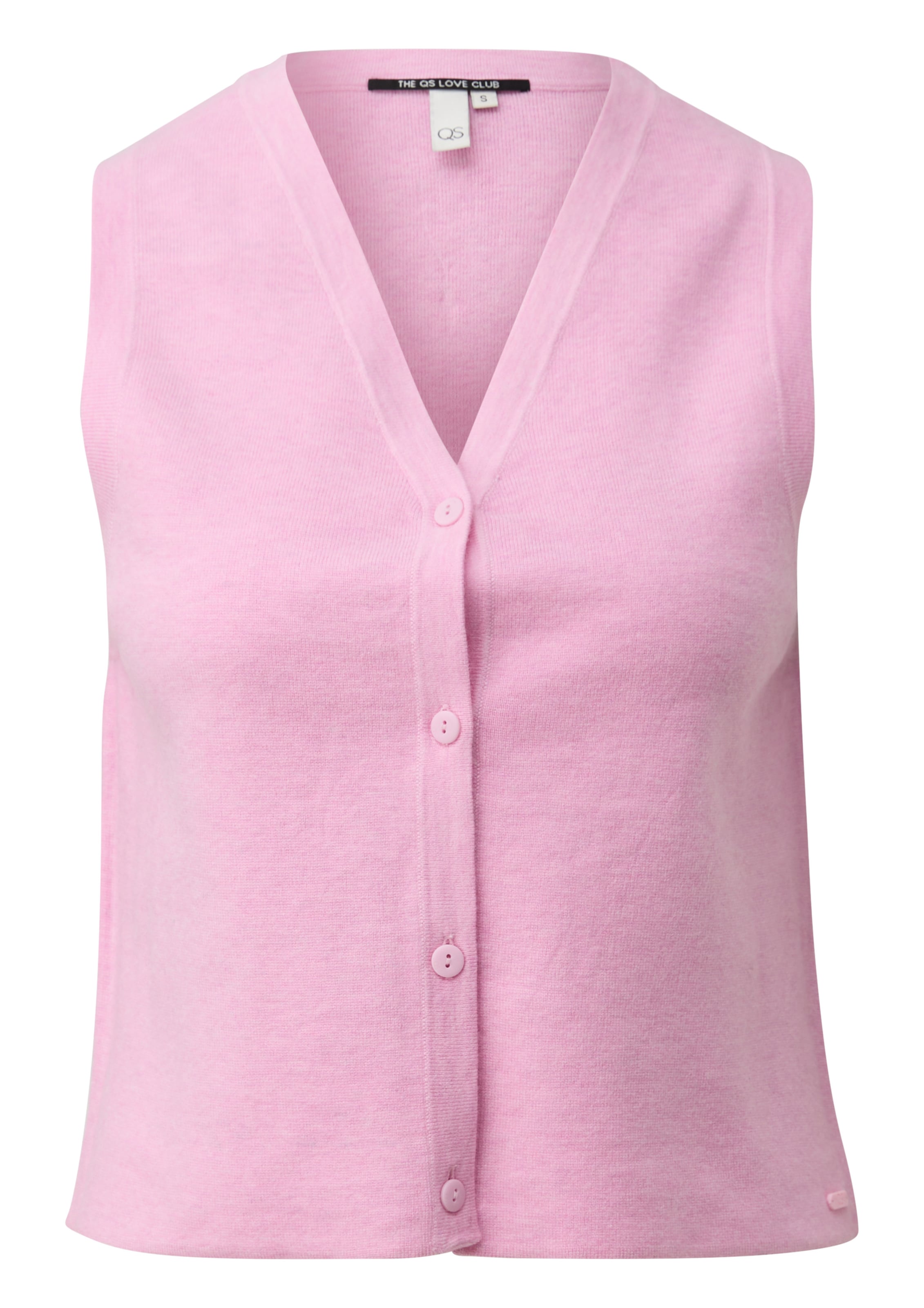 QS Knitted vest in Pink: front