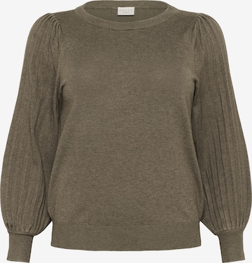 Pull-over 'KC loni' KAFFE CURVE en marron : devant