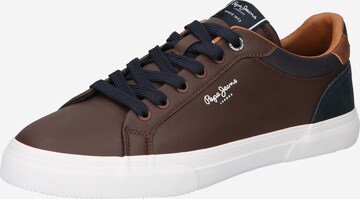 Sneaker bassa 'KENTON COURT' di Pepe Jeans in marrone: frontale