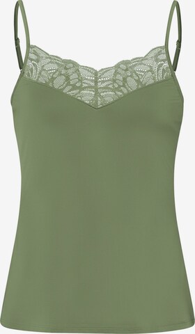 Hanro Top 'Elia' in Green: front