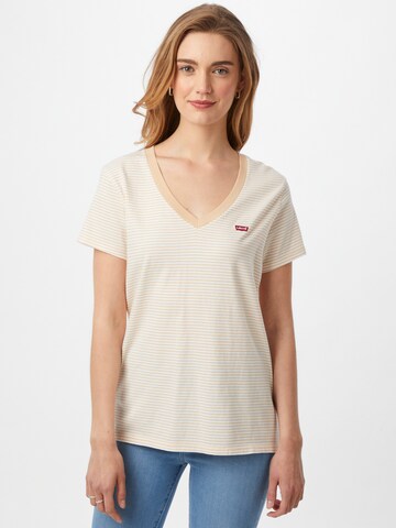 LEVI'S ® Футболка 'Perfect Vneck' в Оранжевый: спереди