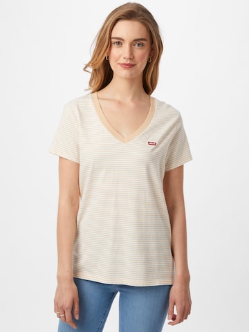 LEVI'S ® Shirt 'Perfect Vneck' in Oranje: voorkant