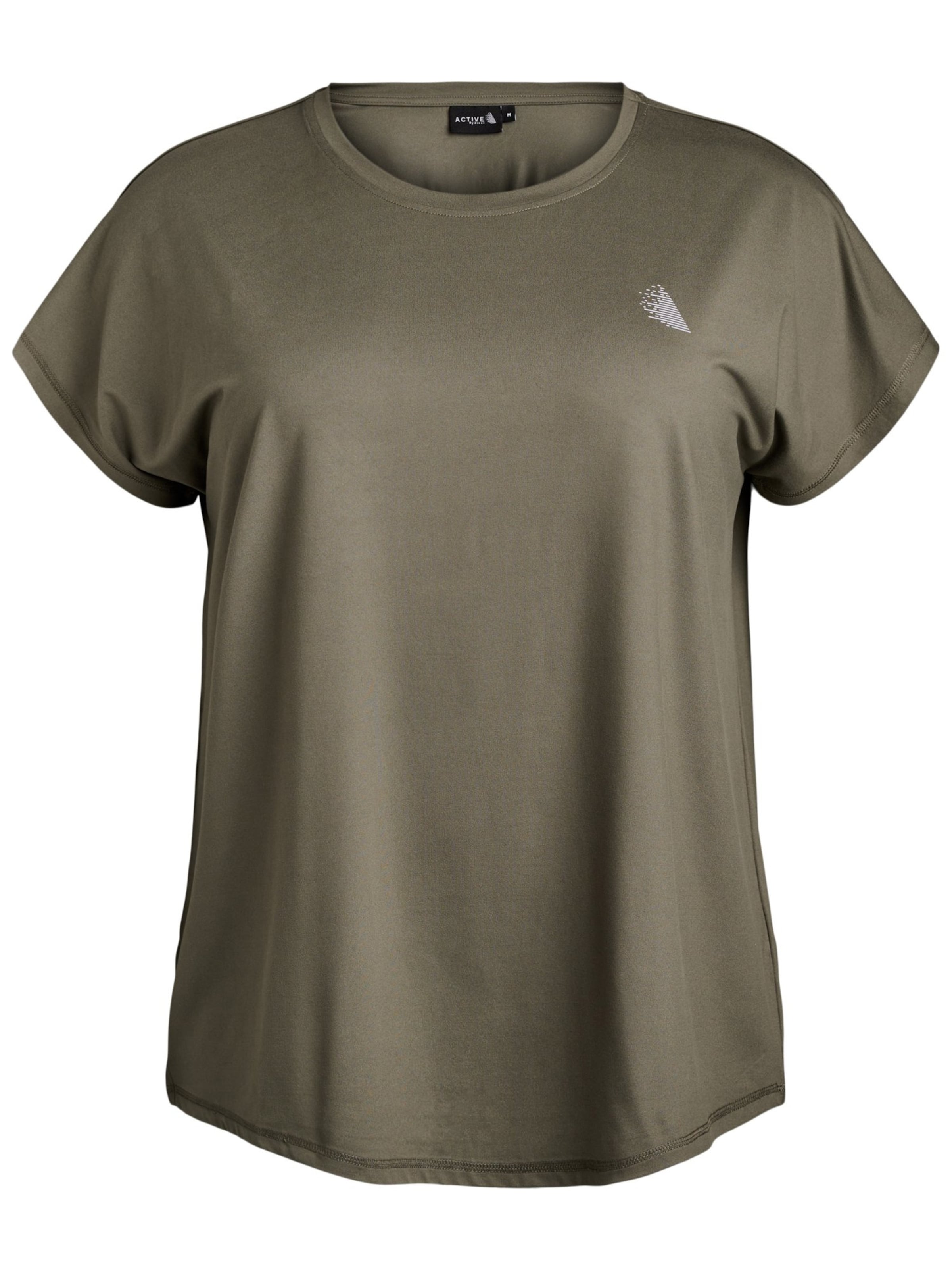 Maglietta 'Basic' di Zizzi in verde: frontale