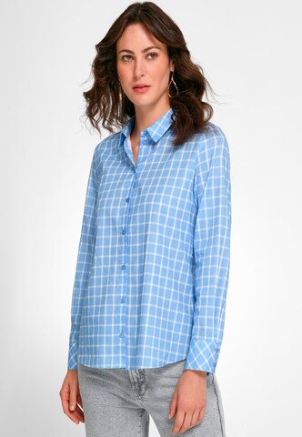 Peter Hahn Blouse in Blauw: voorkant