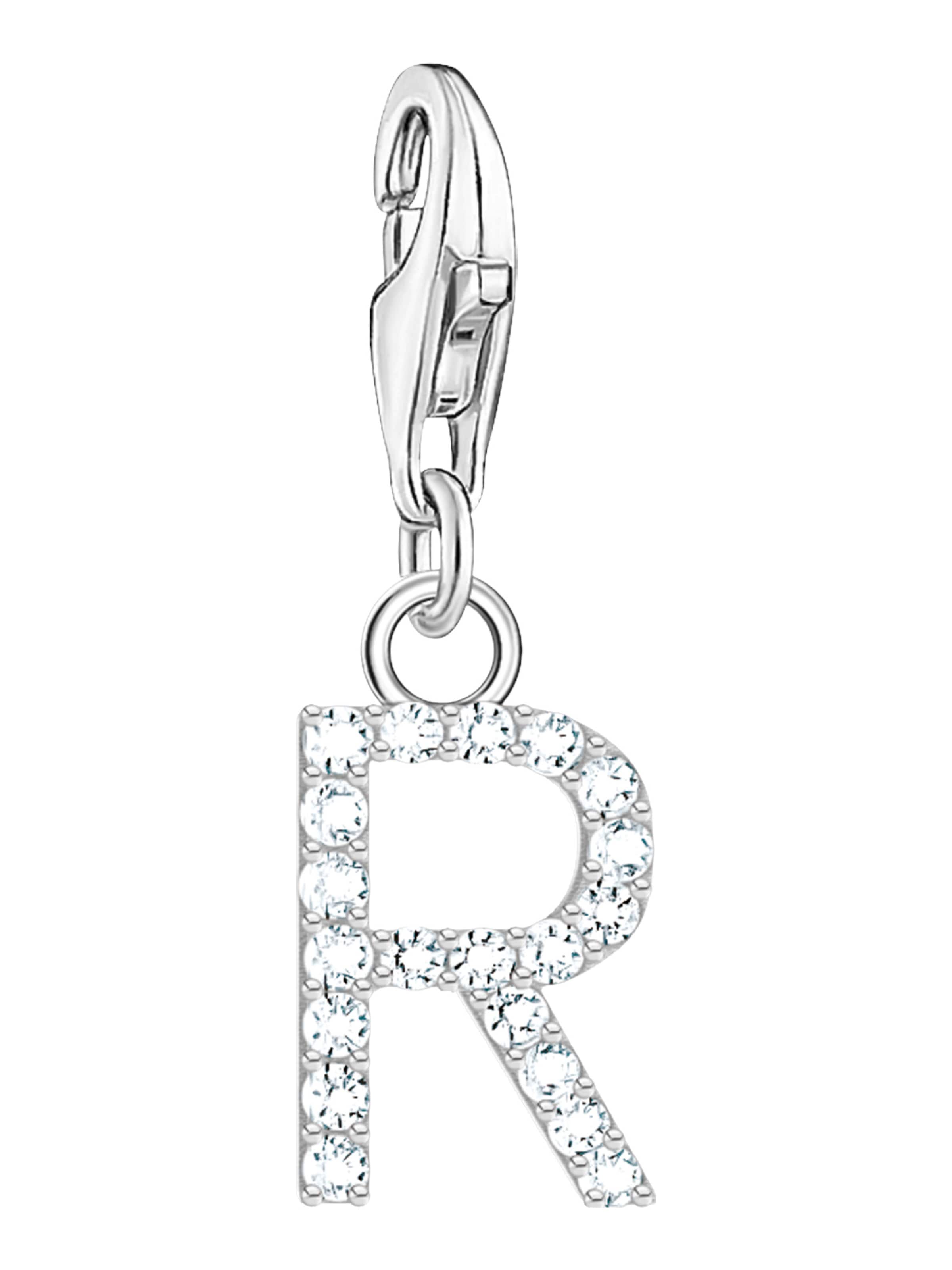 Thomas Sabo Pendant 'R' in Silver: front