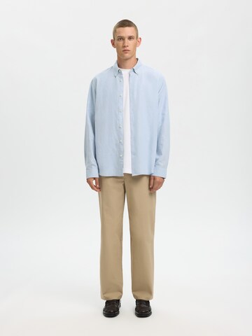 SELECTED Regular Fit Paita 'SLHCLAY' värissä sininen