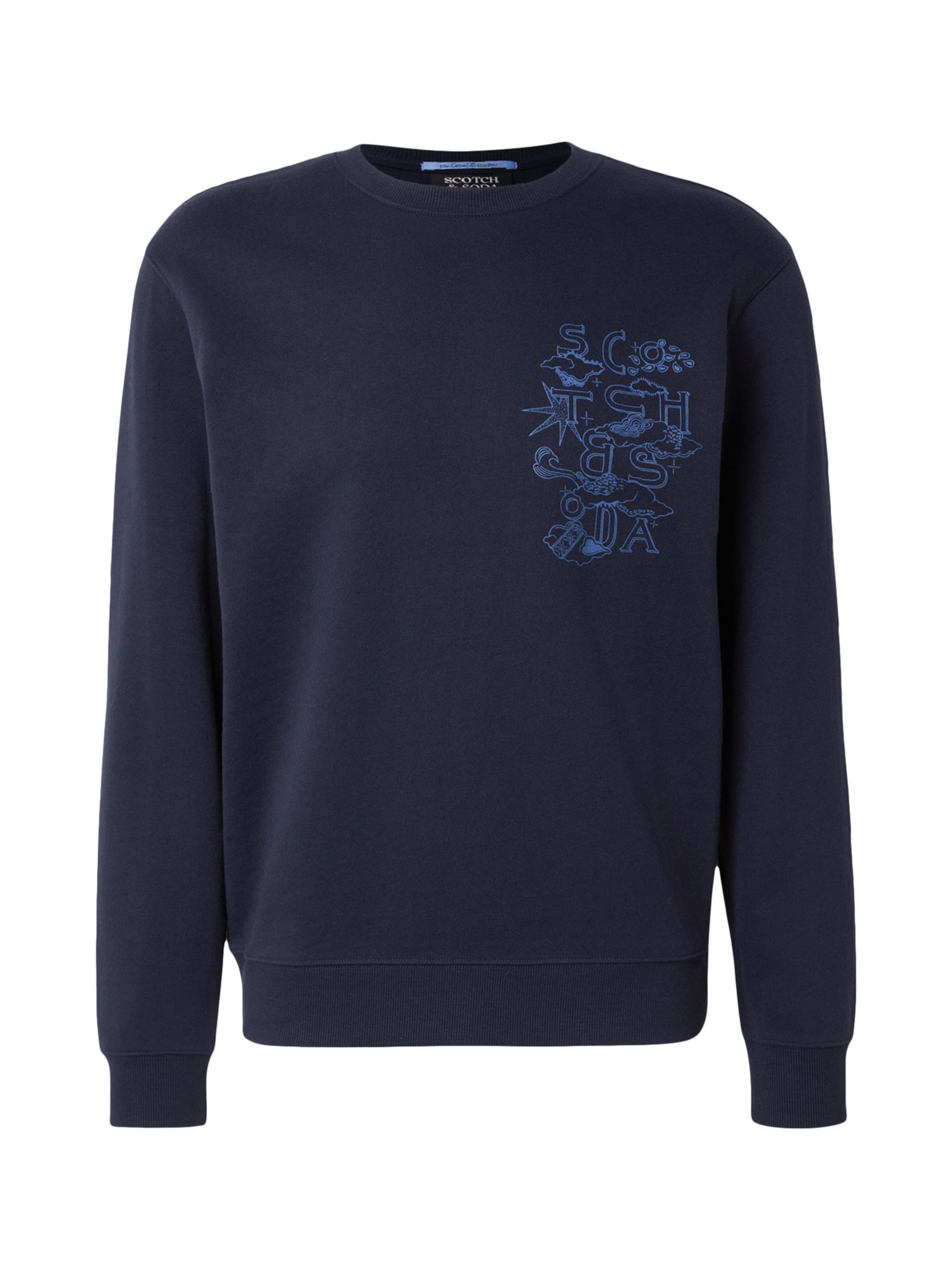 SCOTCH & SODA Sweatshirt i blå: framsida