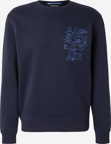 SCOTCH & SODA Sweatshirt i blå: framsida