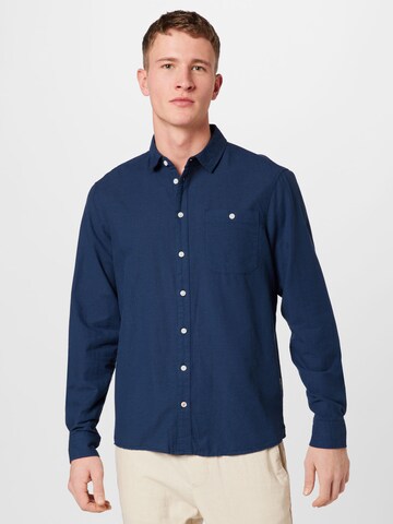 BLEND Regular Fit Hemd in Blau: Vorderseite