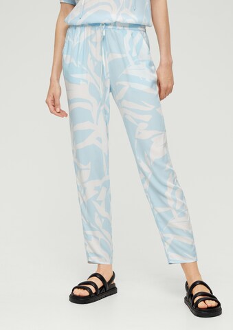 Effilé Pantalon s.Oliver en bleu : devant