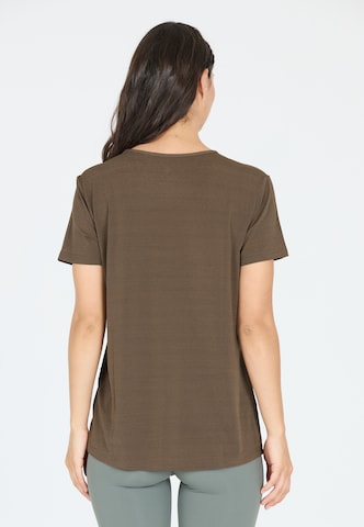 Athlecia Performance shirt 'LIZZY' in Brown