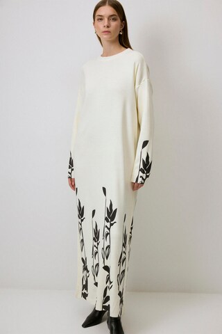 Touche Prive Gebreide jurk in Beige