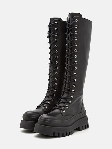 STEVE MADDEN Ботуши с връзки 'Carina' в черно