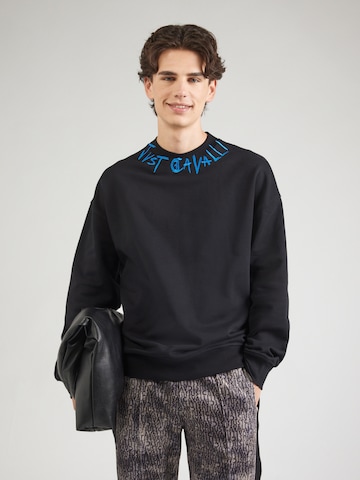 Just Cavalli Sweatshirt in Zwart: voorkant