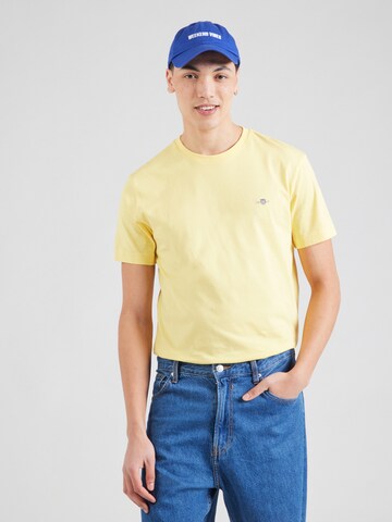GANT Футболка в Желтый: спереди