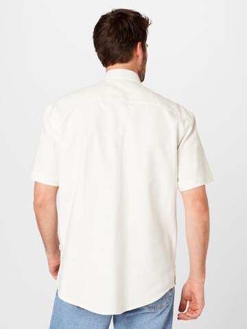 Woodbird Regular fit Button Up Shirt 'Kono Herba' in White