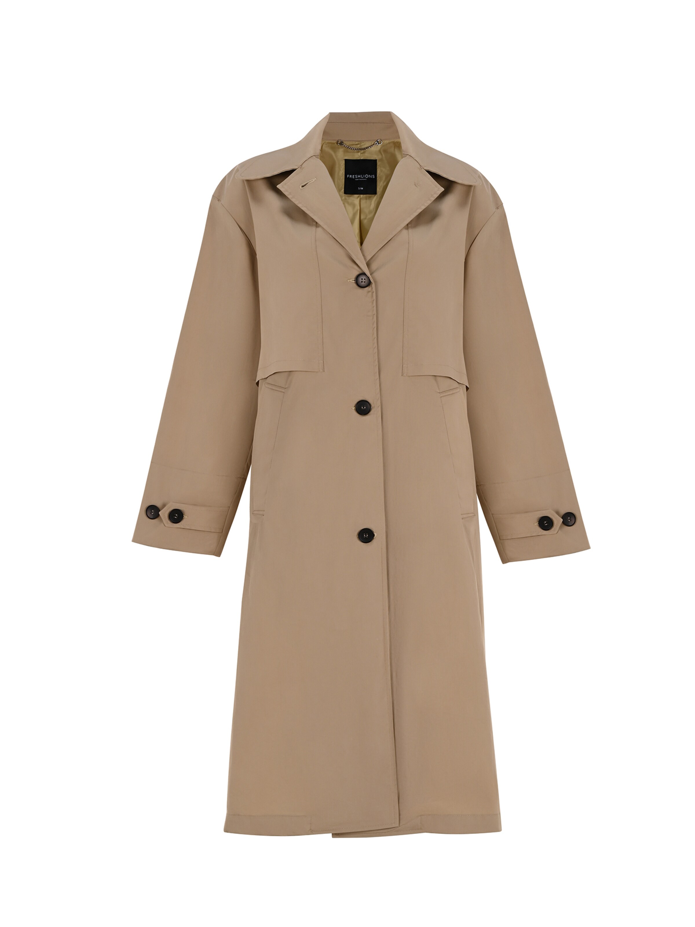 FRESHLIONS Tussenmantel 'Cecilia' in Beige: voorkant