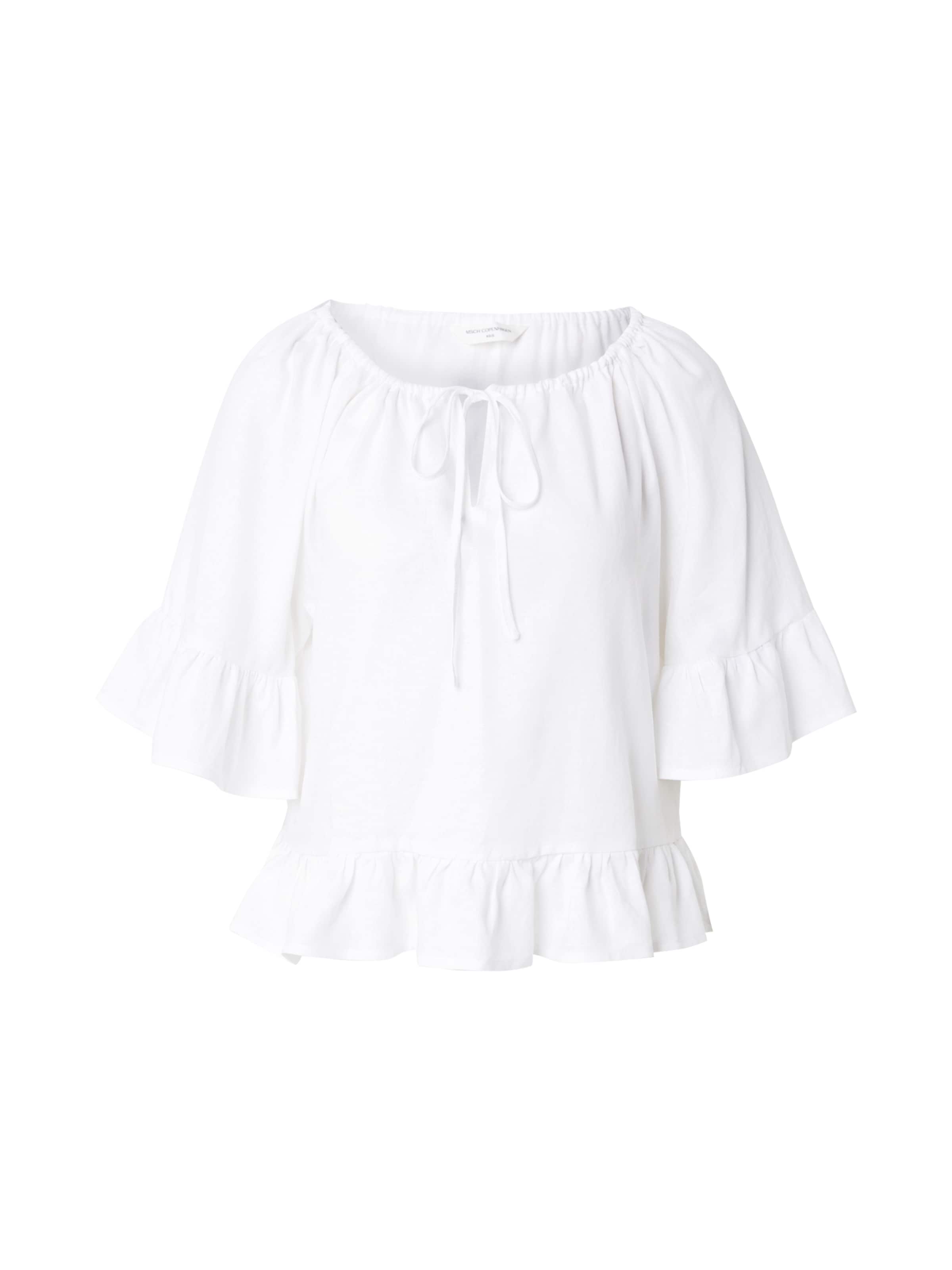 MSCH COPENHAGEN Bluse 'Ryan Conella' i hvid: forside