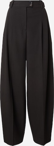 juoda PATRIZIA PEPE „Baggy“ Klostuotos kelnės: priekis