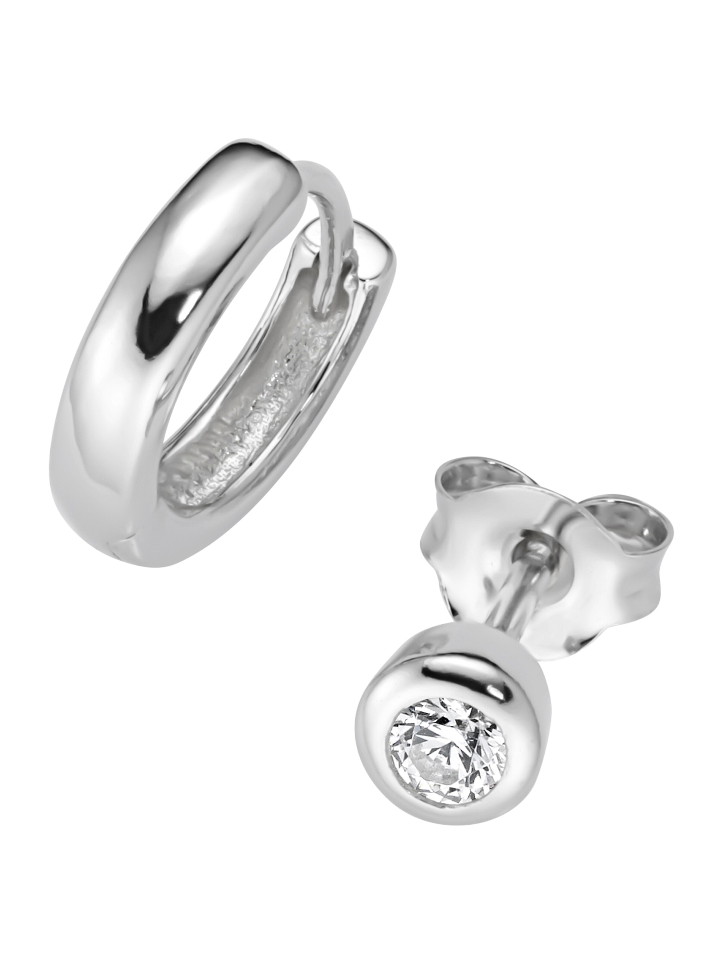 Orecchino di Smart Jewel in argento: frontale