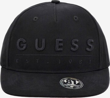 Cappello da baseball di GUESS in nero: frontale