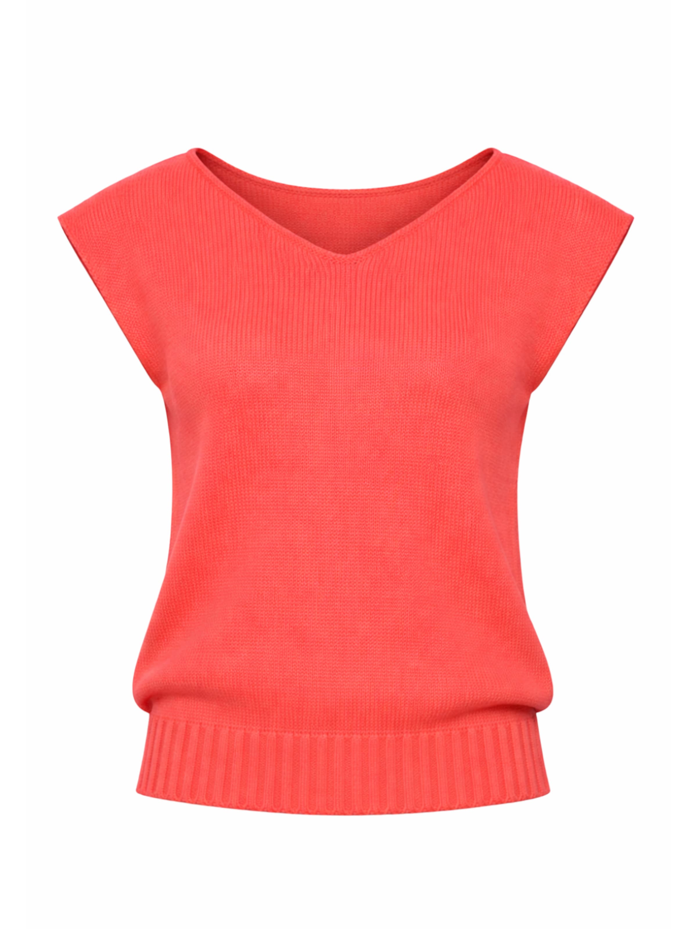 Süel knitwear - Top de punto 'Carlos' en naranja: frente