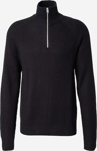 JACK & JONES - Jersey 'Pannel' en negro: frente