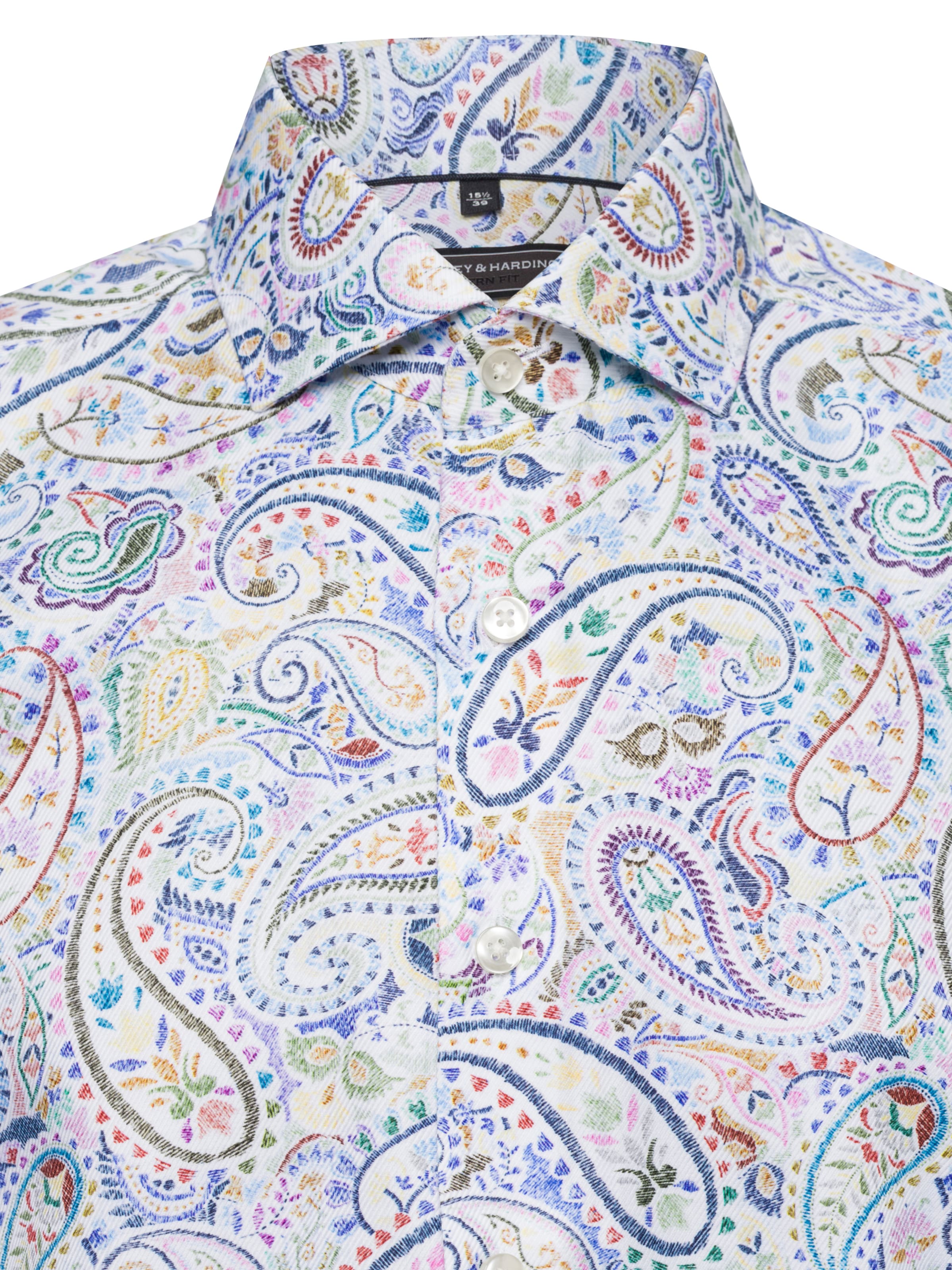 Finshley & Harding Regular fit Button Up Shirt in White