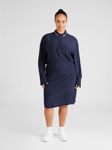 Tommy Hilfiger Curve Shirt dress in Blue: front