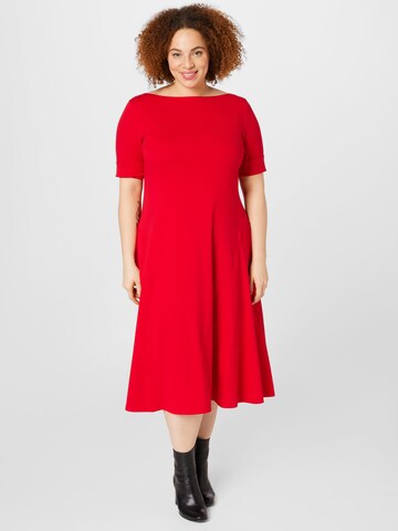 Robe 'MUNZIE' Lauren Ralph Lauren Plus en rouge : devant