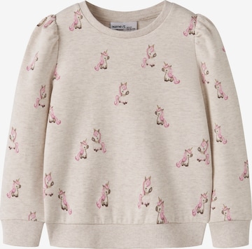 NAME IT - Sudadera 'NMFLAURIE' en beige: frente