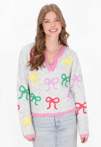 Pull-over MYMO en gris : devant