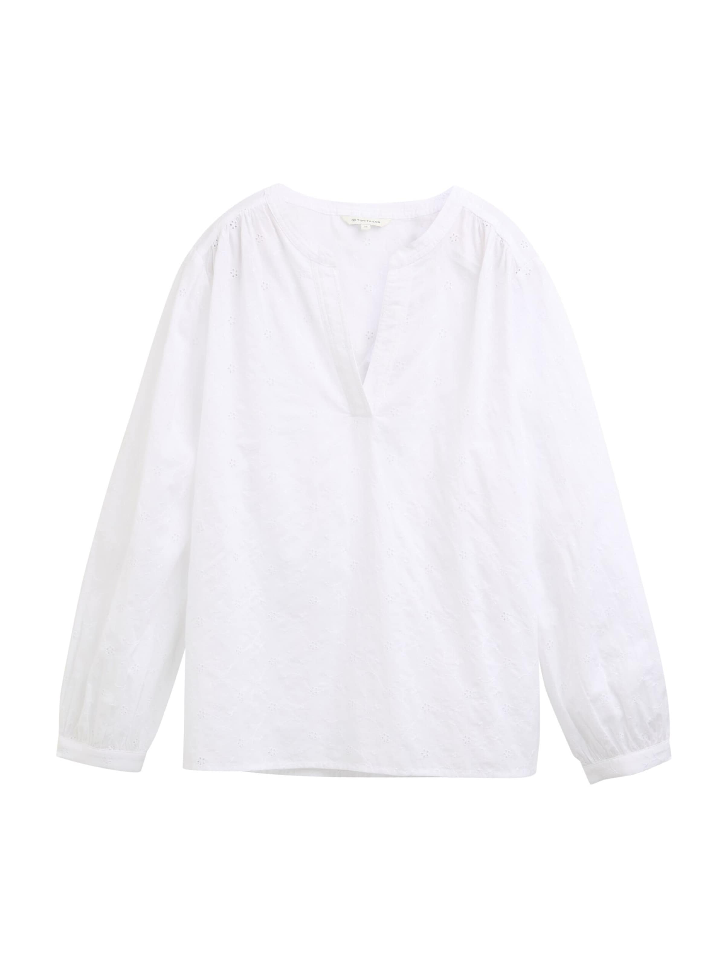TOM TAILOR Blouse in Wit: voorkant