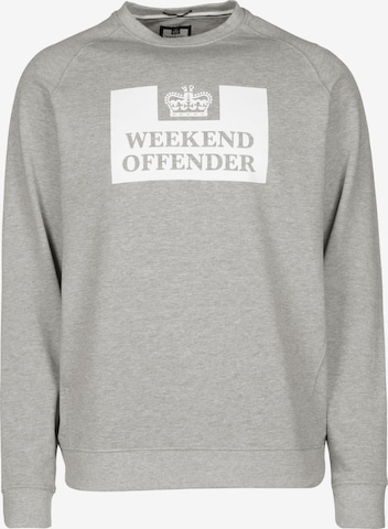 Weekend Offender Sweatshirt 'Penitentiary' in Grey: front