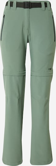 CMP Spodnie outdoor w kolorze granatowy / pastelowy zielony / czarnym, Podgląd produktu