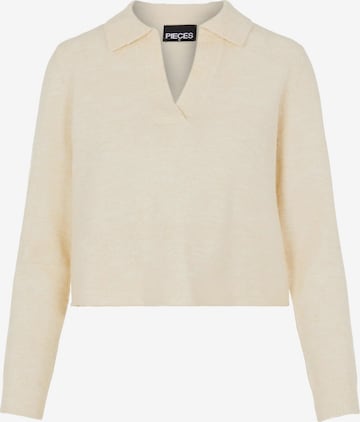 PIECES Pullover 'Flavia' in Beige: predná strana