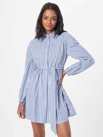 River Island Shirt Dress in Blue: front