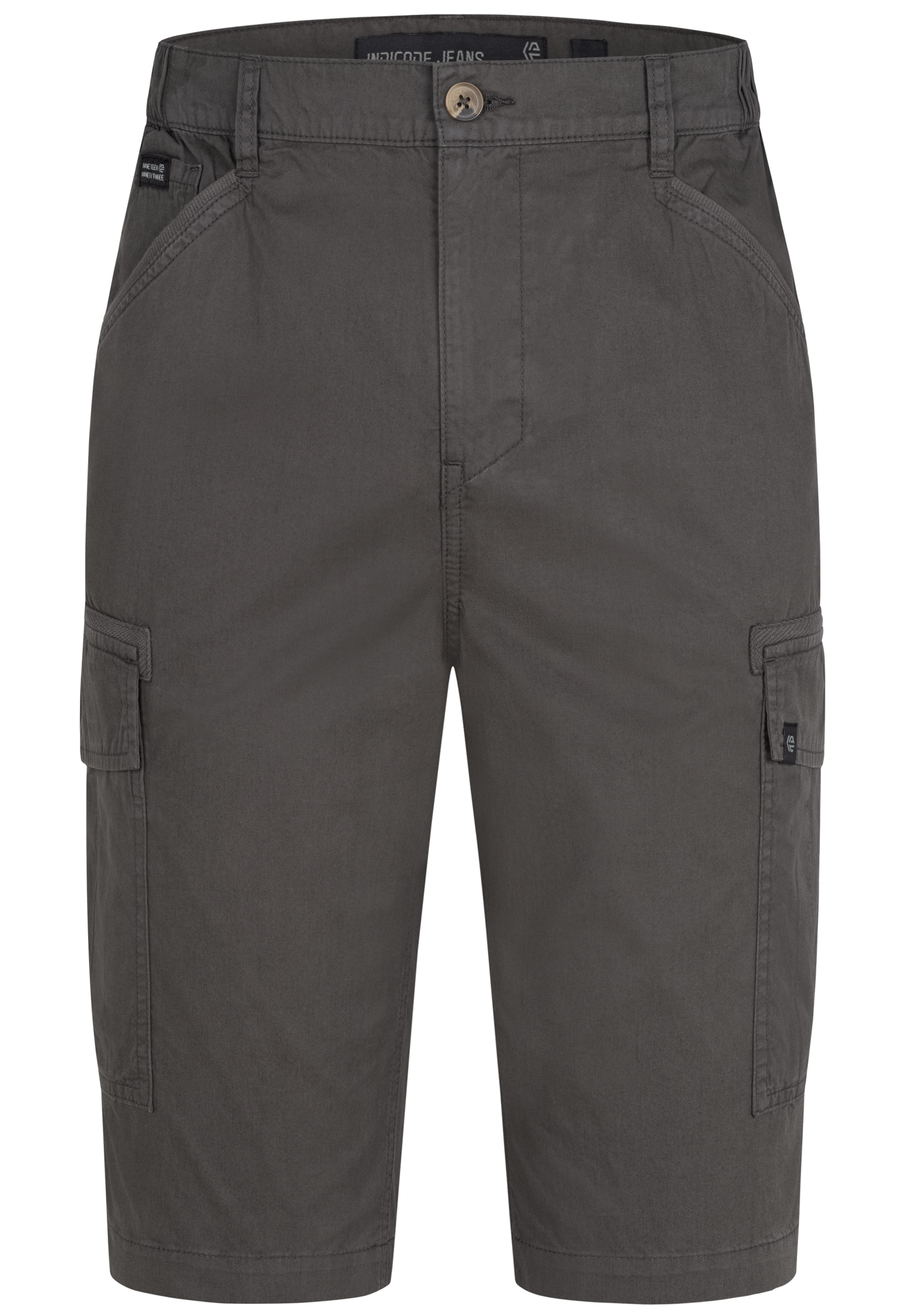 INDICODE JEANS Broek 'Nadim' in Grijs: voorkant