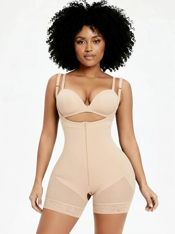 Body modelant 'Corrigerende Bodysuit met haakjes en rits' Shapetape en beige : devant