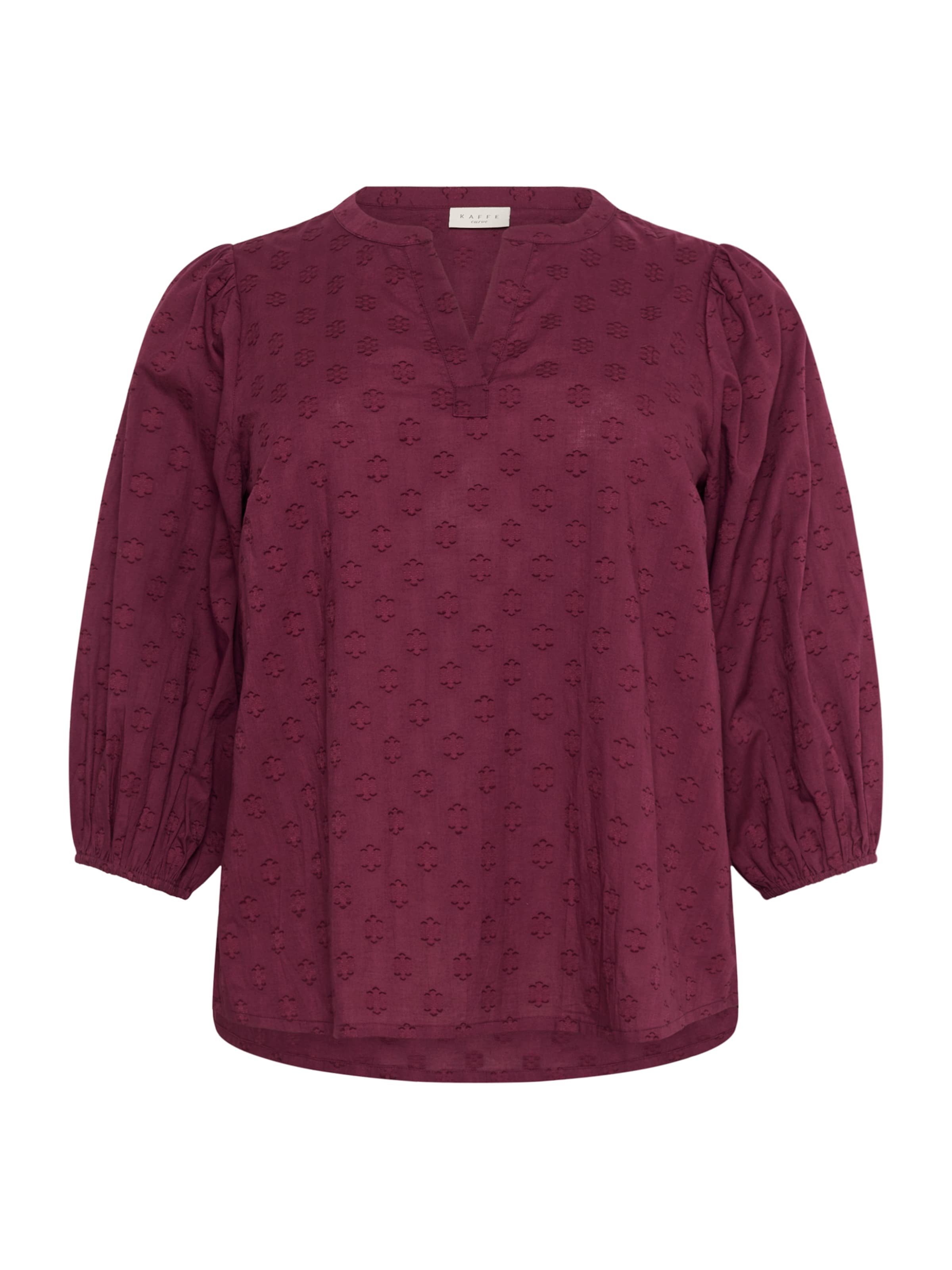 Chemisier 'Loulou' KAFFE CURVE en rouge : devant