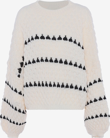 faina Sweater in White: front