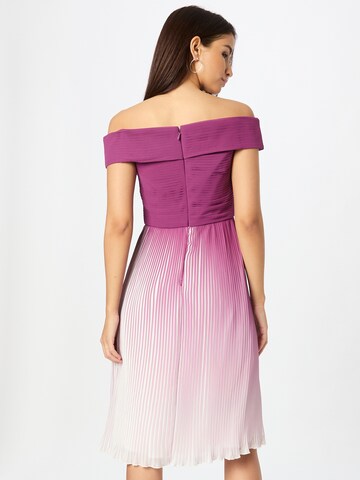 Chi Chi London Cocktail Dress 'Bardot' in Purple