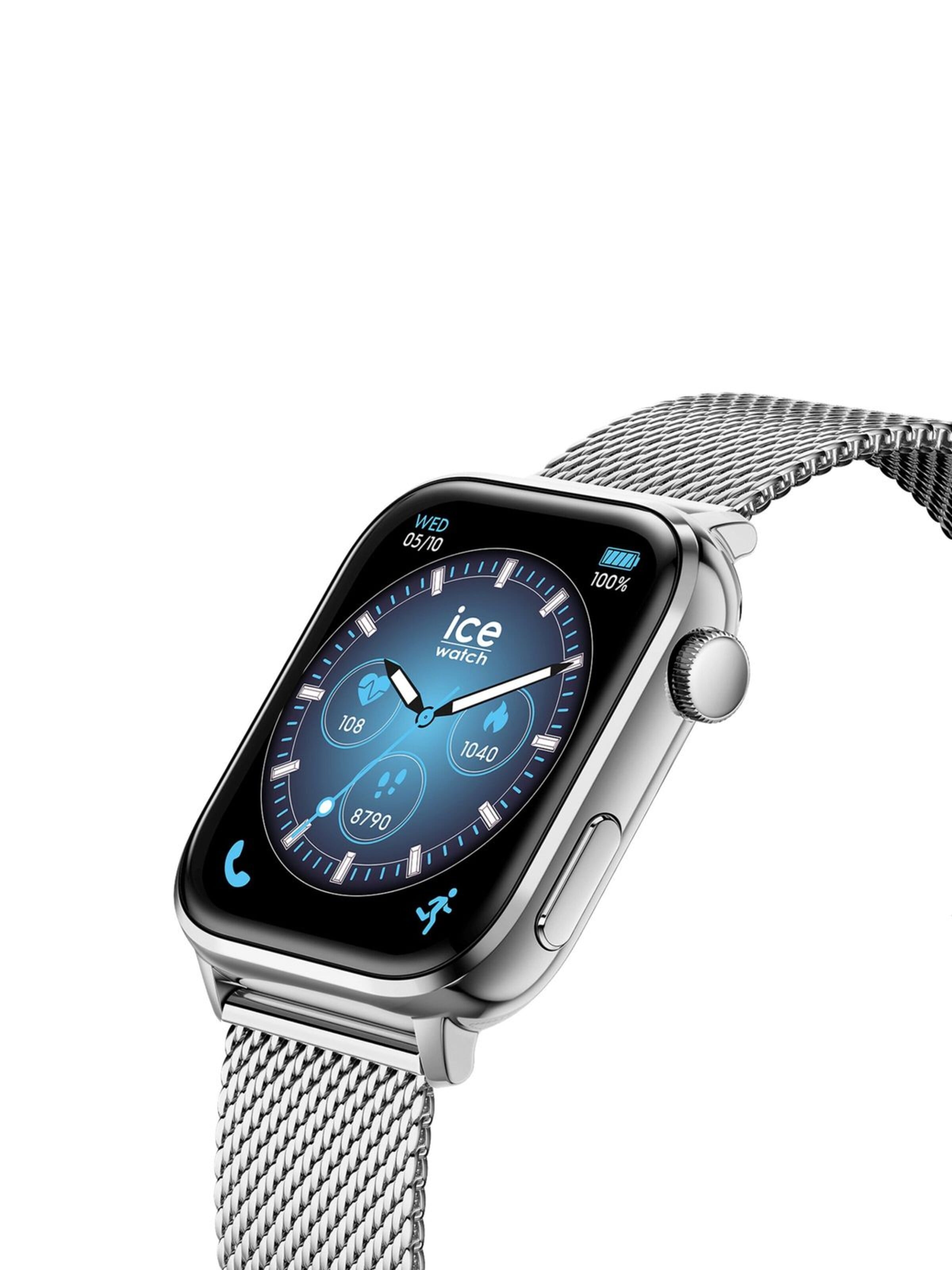 ICE WATCH Digitaal horloge 'Smartwatch ICE smart 3.0' in Zilver