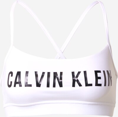 Calvin Klein Performance Športni nederček | črna / bela barva, Prikaz izdelka