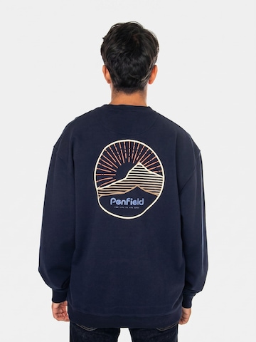 PENFIELD Bluzka sportowa 'Circle Mountain LB Sweatshirt Navy Balzer' w kolorze niebieski