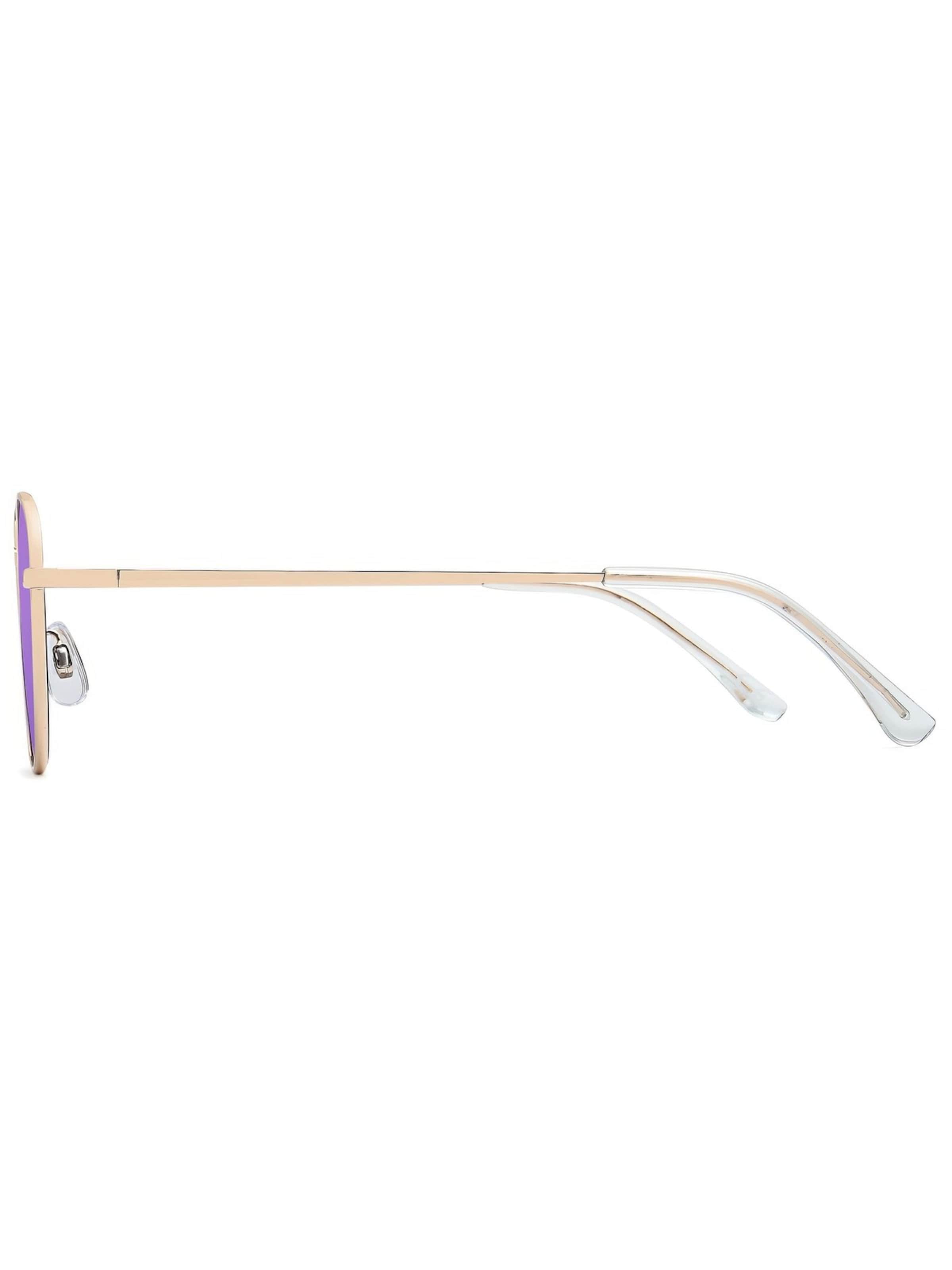 styleBREAKER Sonnenbrille 'Sonnenbrille Pantobrille rund'‌ in Lila
