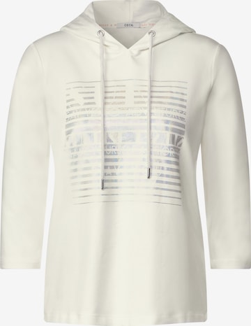 CECIL Sweatshirt in White: front