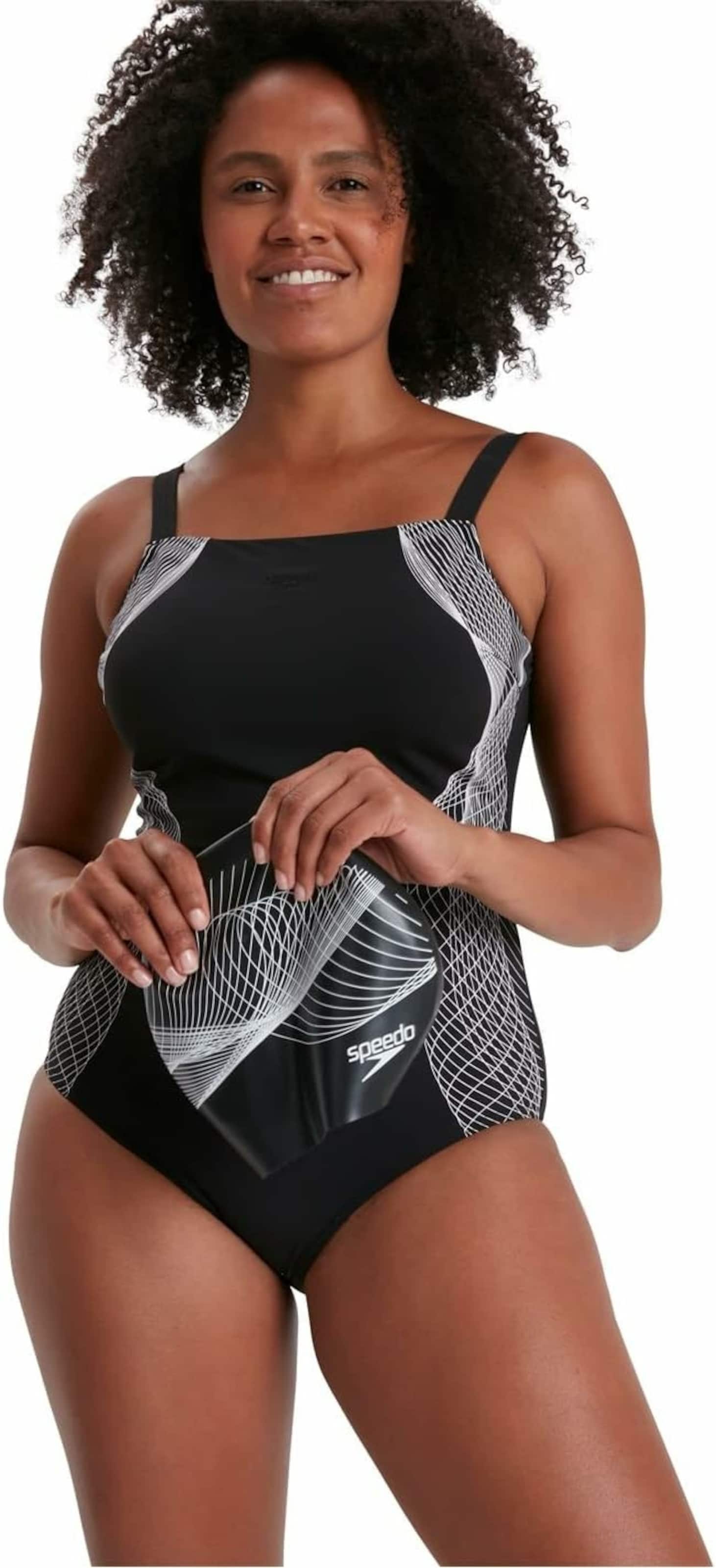 SPEEDO Swimsuit in Black: front