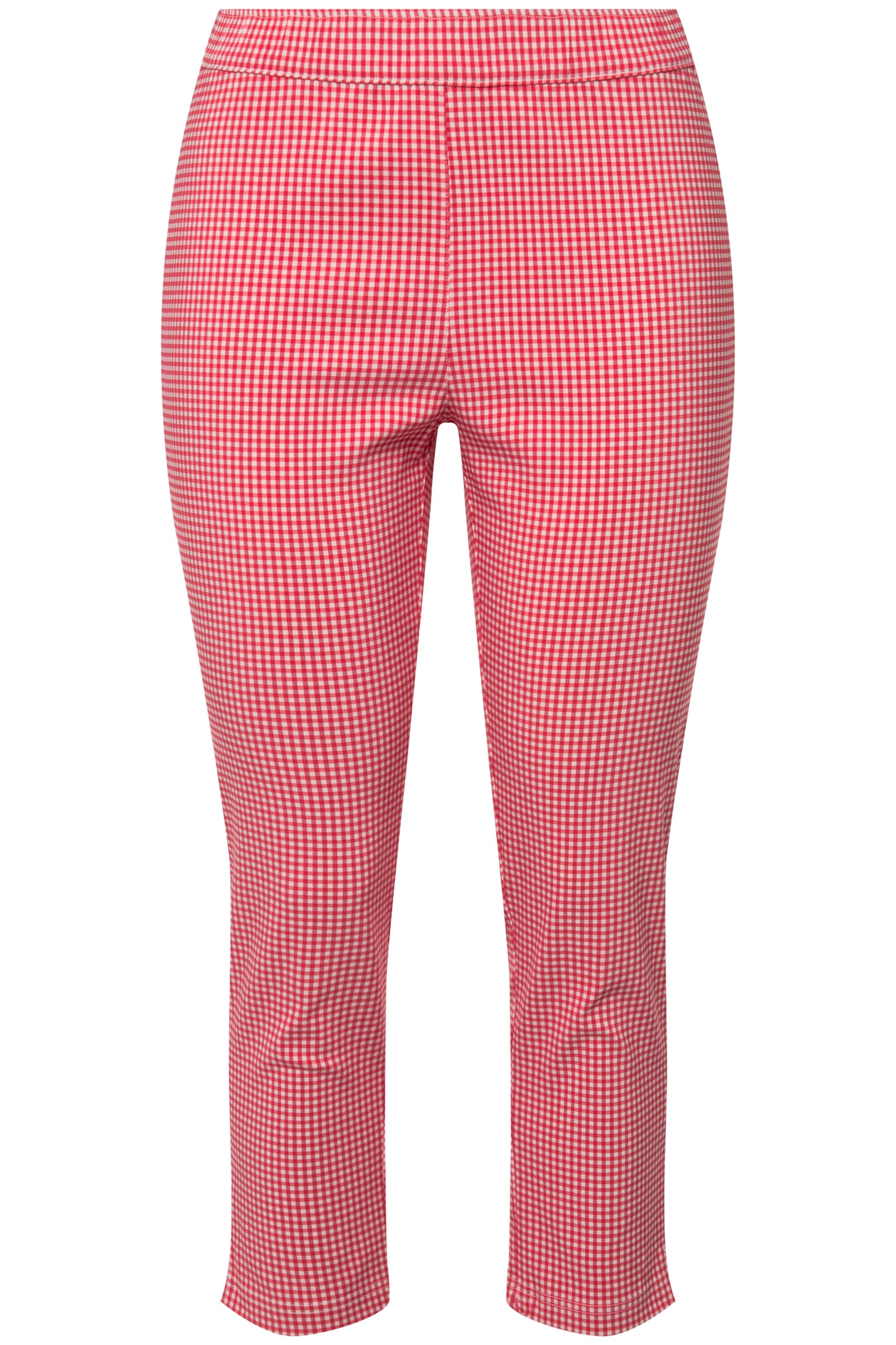 Ulla Popken Slimfit Broek 'Sienna ' in Roze: voorkant