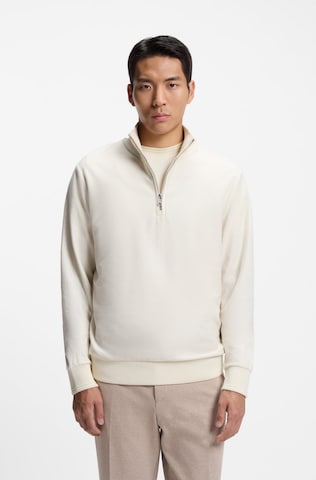 BOSS Sweatshirt 'H-Sidney' in White: front